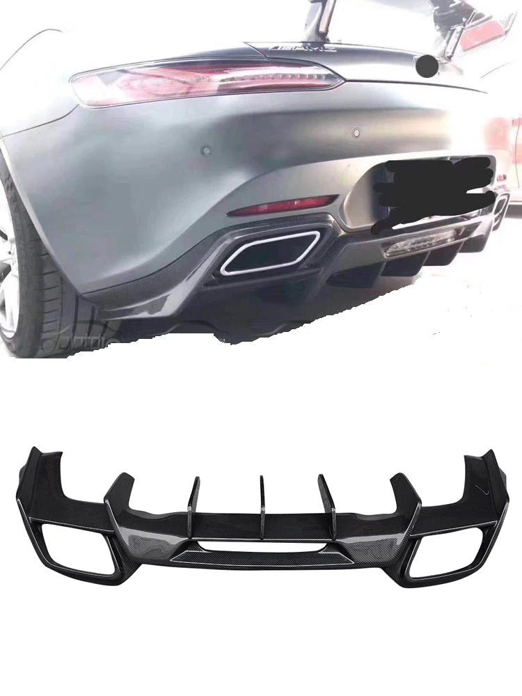 CARBON FIBER REAR DIFFUSER for AMG C190 GT GTS R STYLE 2014 - 2017