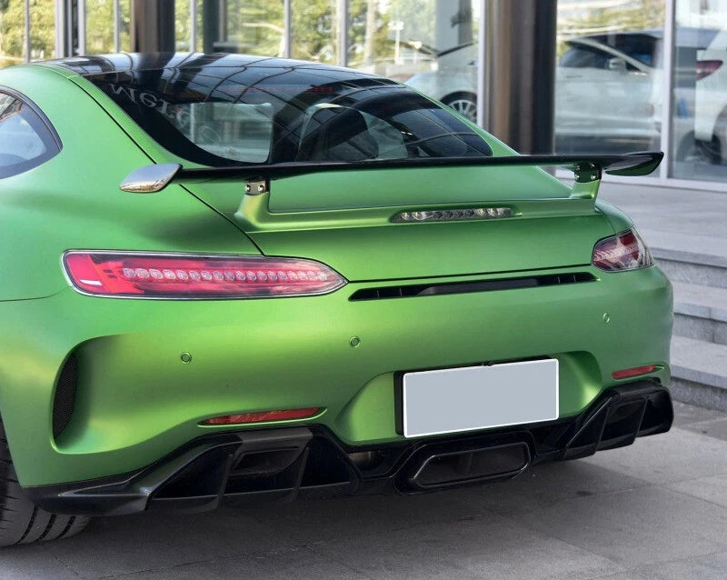 Carbon Fiber AMG GT Style Rear Diffuser Lip For Mercedes GT GTS Bumper Refit