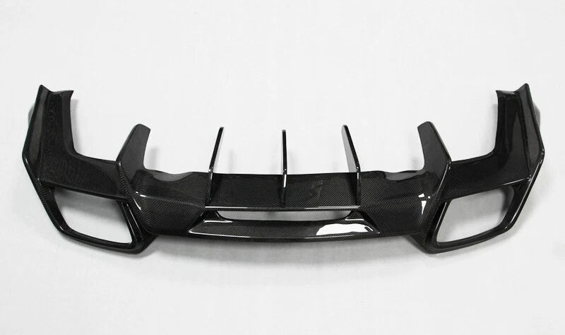 Carbon Fiber AMG GT Style Rear Diffuser Lip For Mercedes GT GTS Bumper Refit