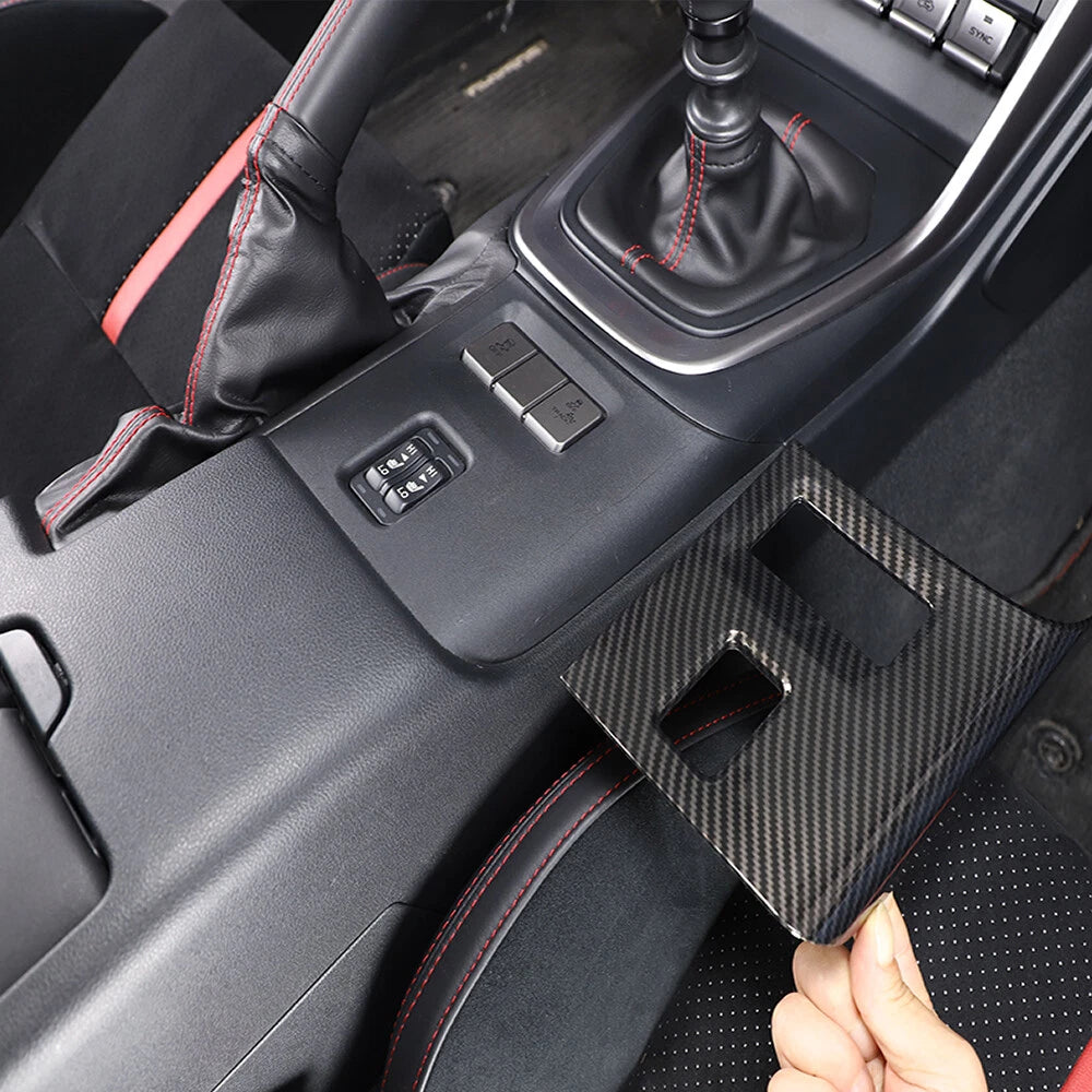 7Pcs/Set Carbon Fiber ABS Interior Dash Trim Cover Set Fits GR86 BRZ 2022-2024