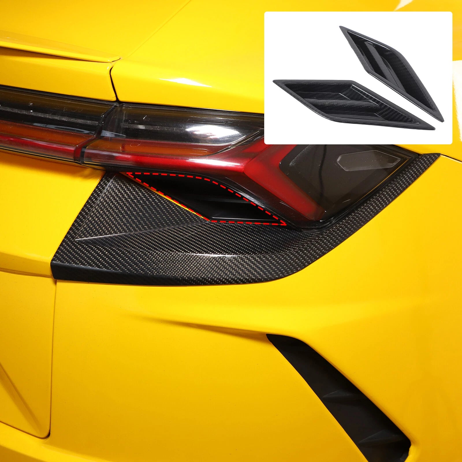 Real Carbon Fiber Exterior Full Cover Trim Set For Lamborghini URUS 2018-2021