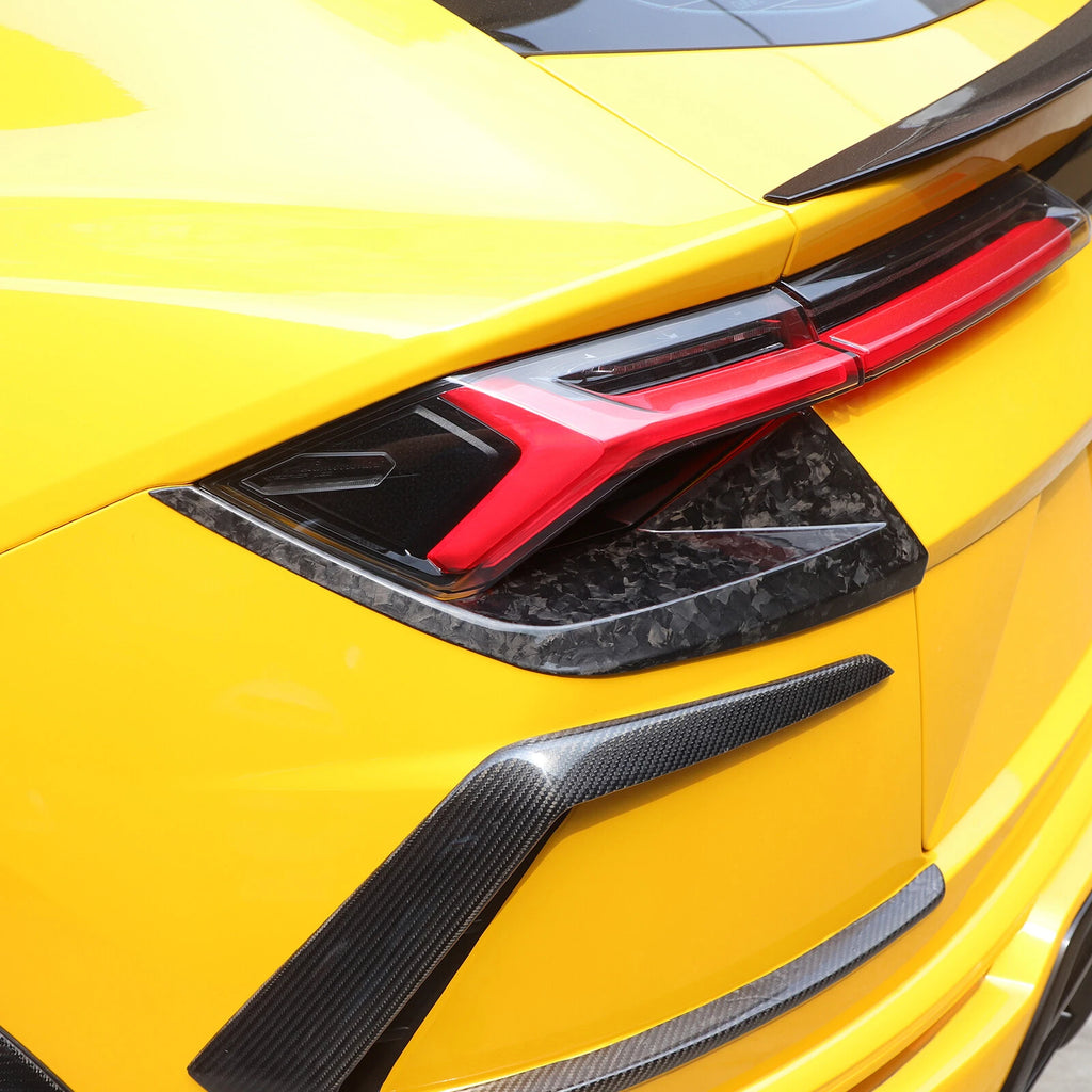 Forged Carbon Fiber Rear Tail Light Lamp Cover Trim For Lamborghni URUS 2018-23