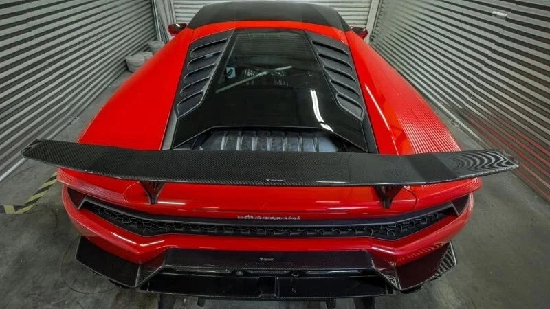 For Lamborghini Huracan LP580 LP610 Carbon Fiber Rear Wing Spoiler 2015 - 19