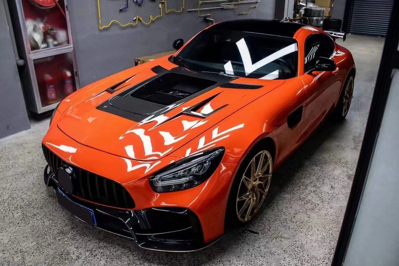 Real Carbon Fiber Body Kits Hoods Panels Cover For 16-22 Benz AMG GT GTC GTS GTR
