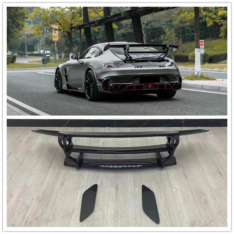 REAL CARBON FIBER REAR TRUNK SPOILER WING FOR MERCEDES BENZ AMG GT GTS BK STYLE